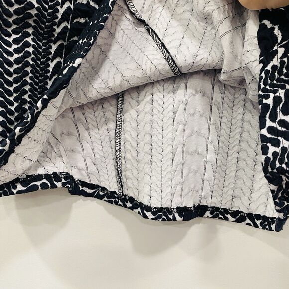 ZARA S Trafaluc Jacquard Skater Texture Pull On Geo Mini Skirt Black Stretch Y2K - Picture 4 of 10